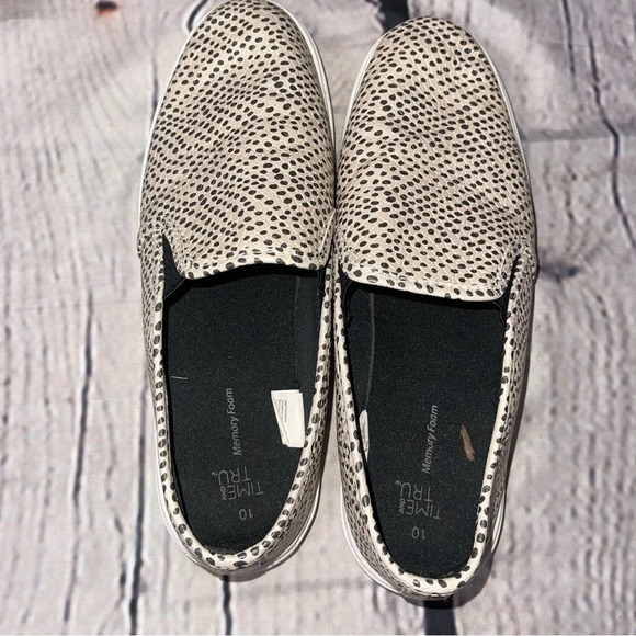 Polka dot slip on shoes womens 10 - Picture 5 of 5